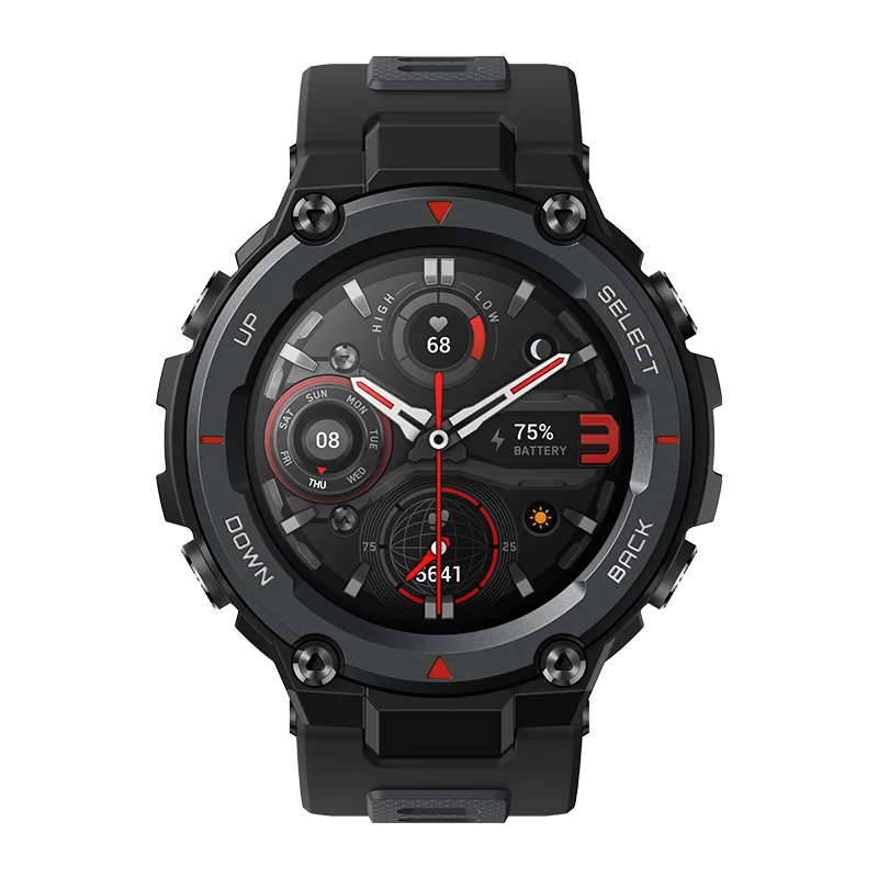 
Новый Amazfit T-rex Trex Pro T-Rex в парк развлечений GPS Спорт на открытом воздухе Smartwatch водонепроницаемый 18 дней работы от аккумулятора 390 мА/ч, умные часы для Android iOS Телефон 