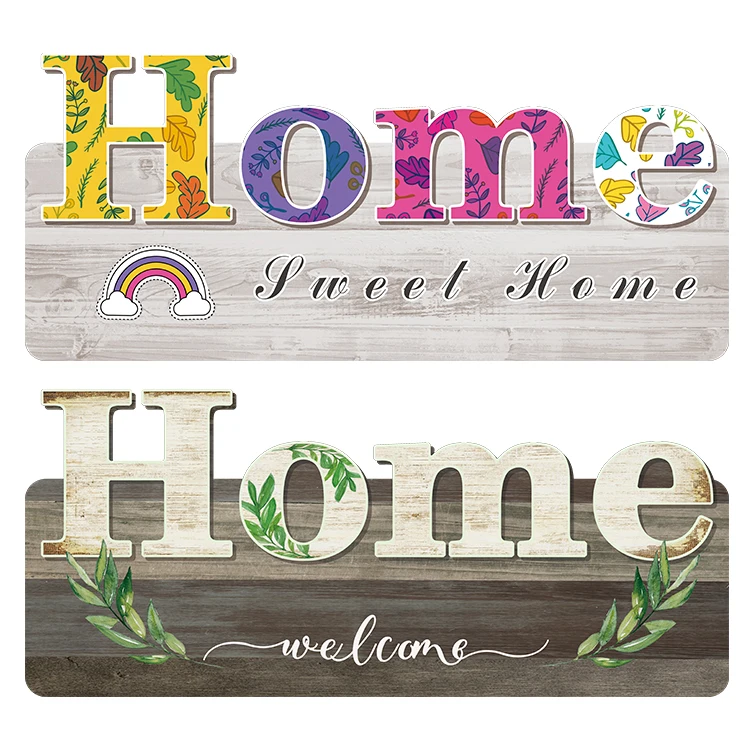 
custom wood sign of rustic wood plank design hanging sign for home decoration 