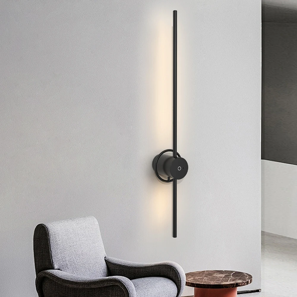 LED Battery Wireless Wall Lamps Interior Remote Control Night Light Long Endurance For Drawing Room Strip Wall lamp