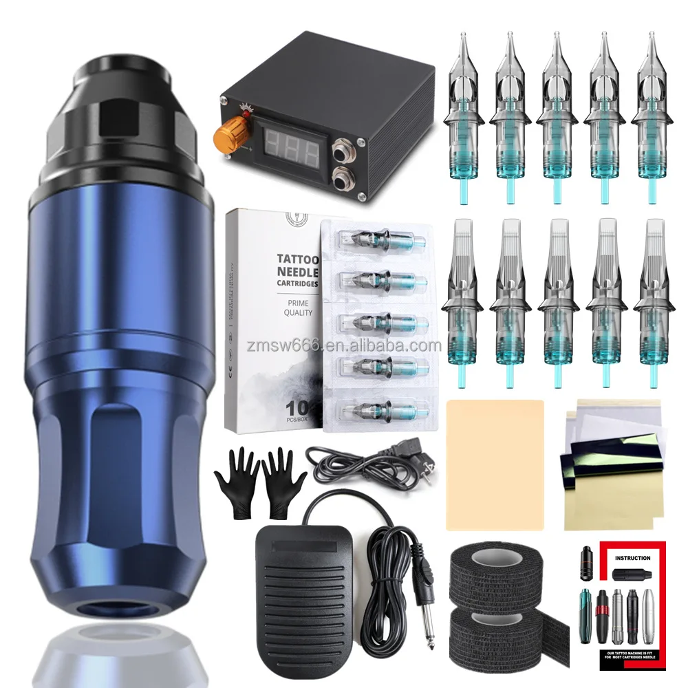 2022 Newest Custom Logo Supplier  Tattoo Machine oil cartridge and battery pen permanent make up machine