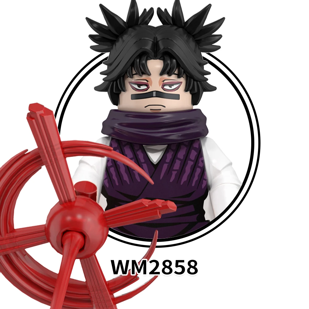 WM6200 Jujutsu Zenin Naobito Fushiguro Toji фигурки аниме подарок детям Juguetes DIY наборы строительных блоков детские игрушки