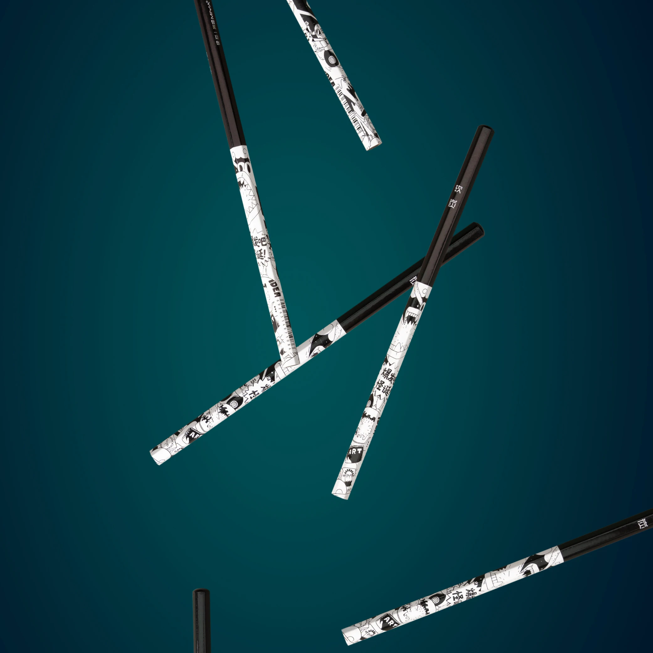 MIYA Sketch Art Supply 8 Pieces Graphite Pencil Set 4B 6B 8B Pencil Set Wholesale Sketching Pencil