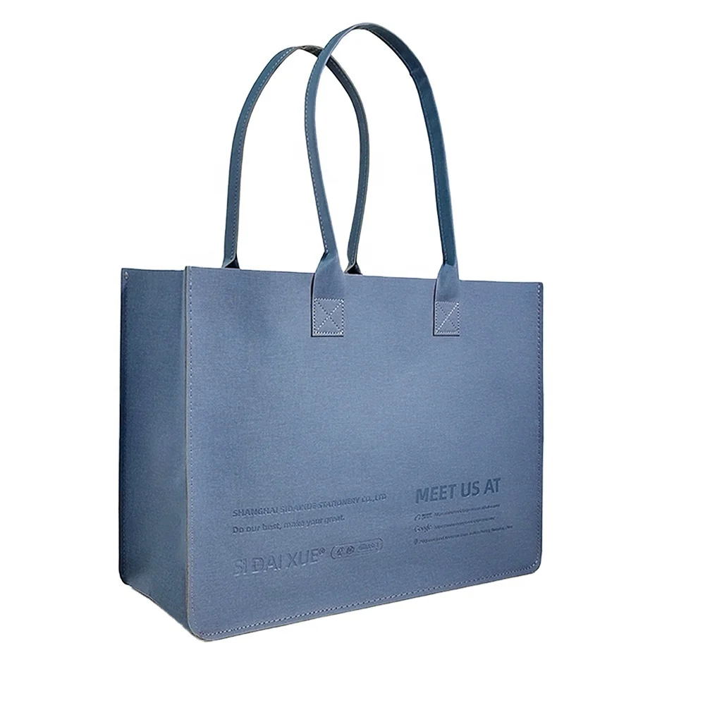 Sidaixue Factory PU Leather Handbags Large Capacity Custom Made Shopping Bags