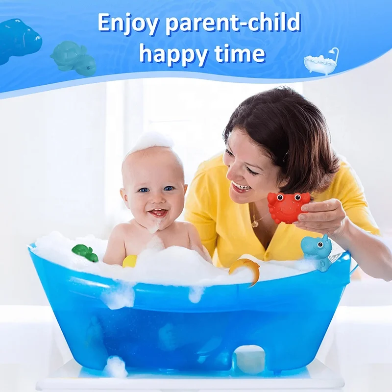 Summer Swimming Pool Funny Duck Toys For Kid Turtle Crab Kids Toy Bubble Bath Kids Shower Toys
