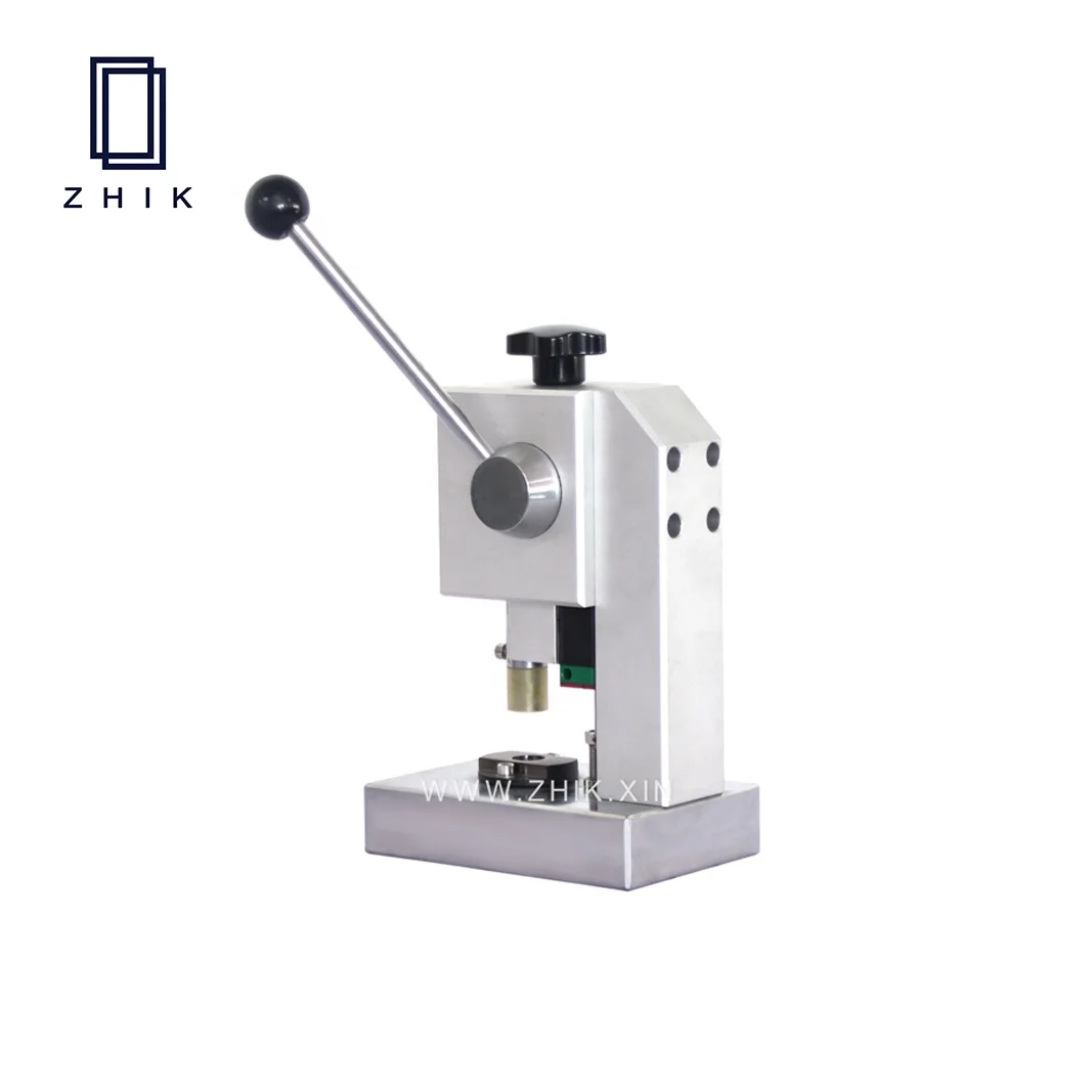 Small Manual Coin Cell Battery Disc Cutter Machine For Button Cells Electrode Cutting Separator Punching
