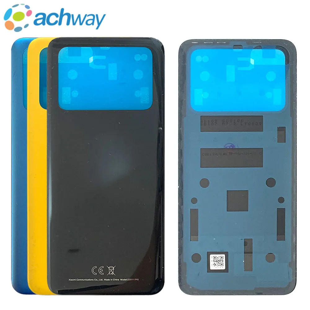 For Xiaomi Poco M4 Pro 4G Back Battery Cover Door Rear Glass For  Xiaomi POCO M4 pro Battery Cover  Housing
