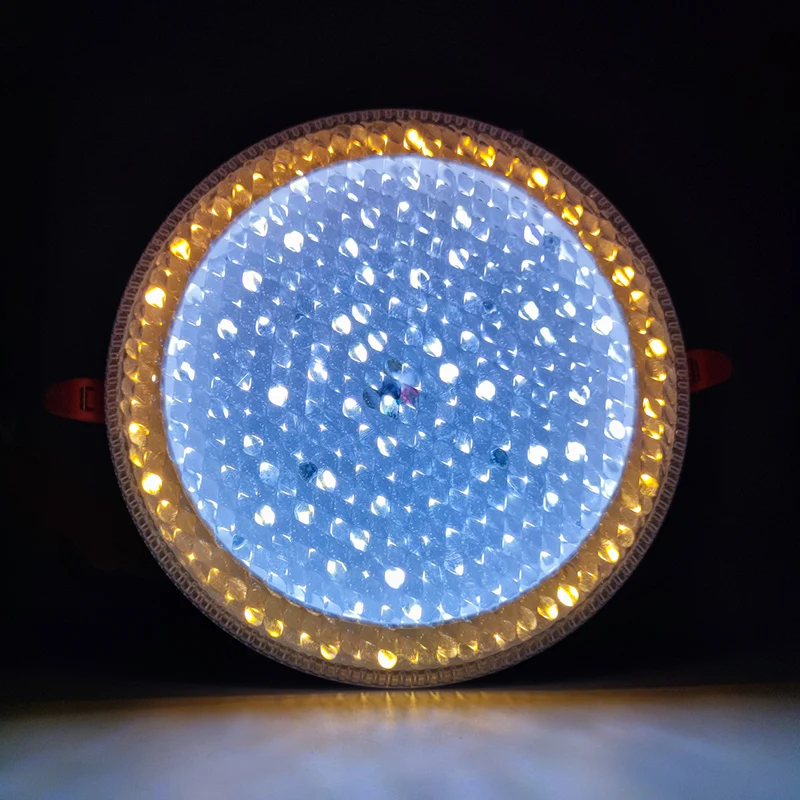 Multi Color Round Led Panel Light RGB Led Color Changing Ceiling Light Indoor Recessed Panel Light