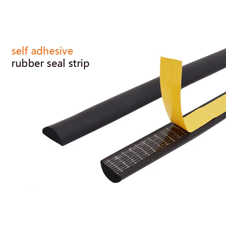 Machine and door waterproof weatherproof extrusion self-adhesive epdm b d shape rubber window seal strip adhesive with 3m tape