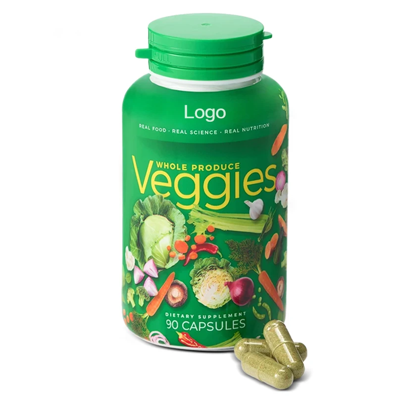 Fruits and Veggies Caspules Health Food Supplement Double Vegan Capsules Multifunction Vitamins Vegetables & Fruits Supplement