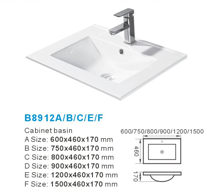 Modern Design White Ceramic Luxury Above Counter mounting Sink Bathroom Ceramic counter basin Hot sale Cabinet Basin