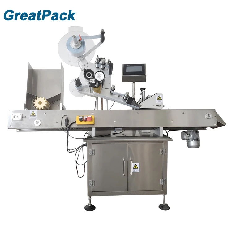 Round lipstick lip balm tube labeling machine hight speed test tube labeling machine