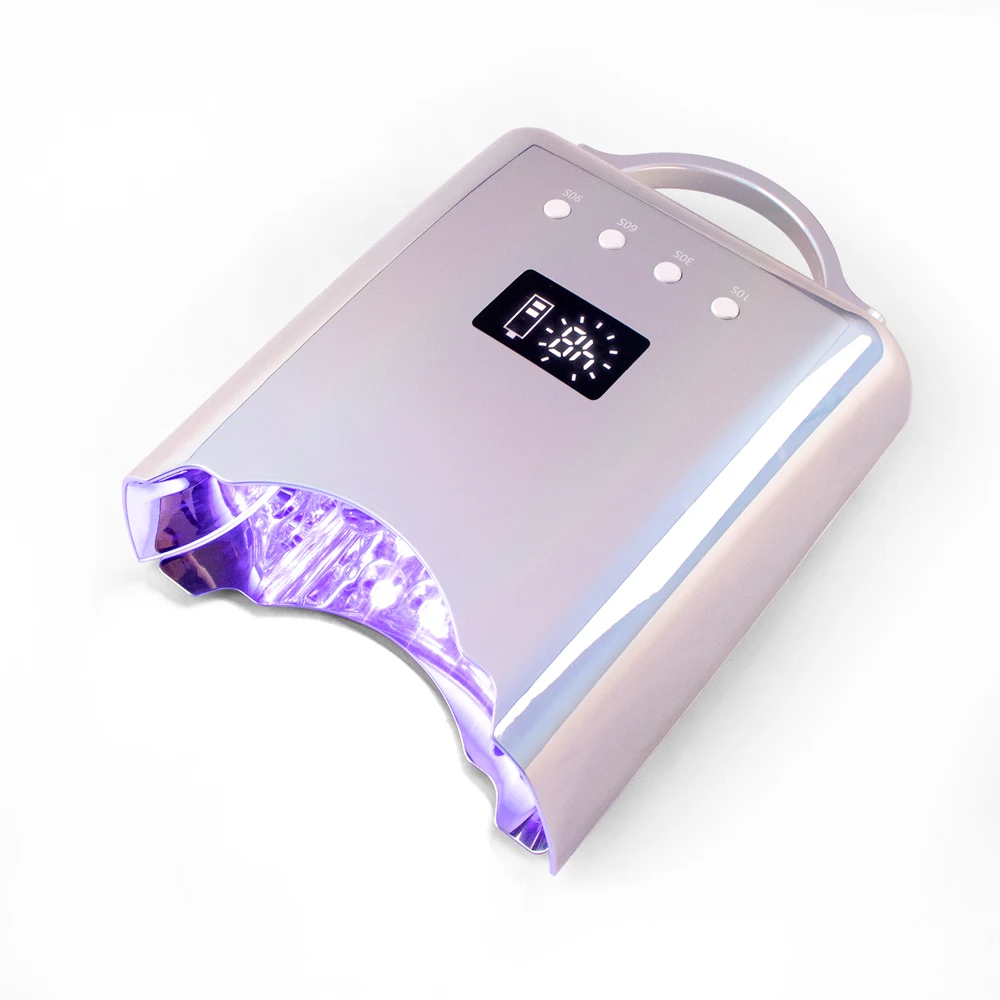 New Product 2023 Nail Supply Love This Diamond Shining Cordless Nail Dryer Machine Portable 78W UV led Nail lamp