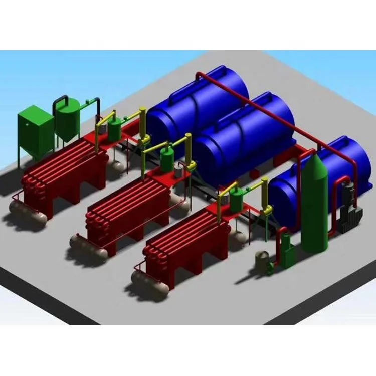 China Factory Direct Tyre Pyrolysis Plant Transforms Waste Tyre Oil Pyrolysis Furnace