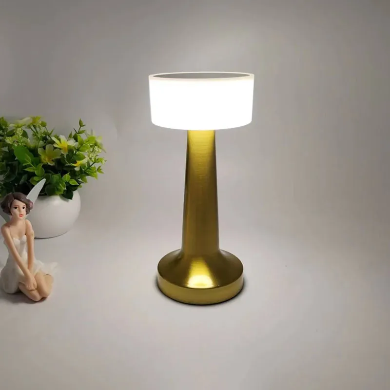 Wholesale Touch Dimming USB Luxury Modern Rechargeable LED Table Lamp for Bar Home Bedside Dinner light