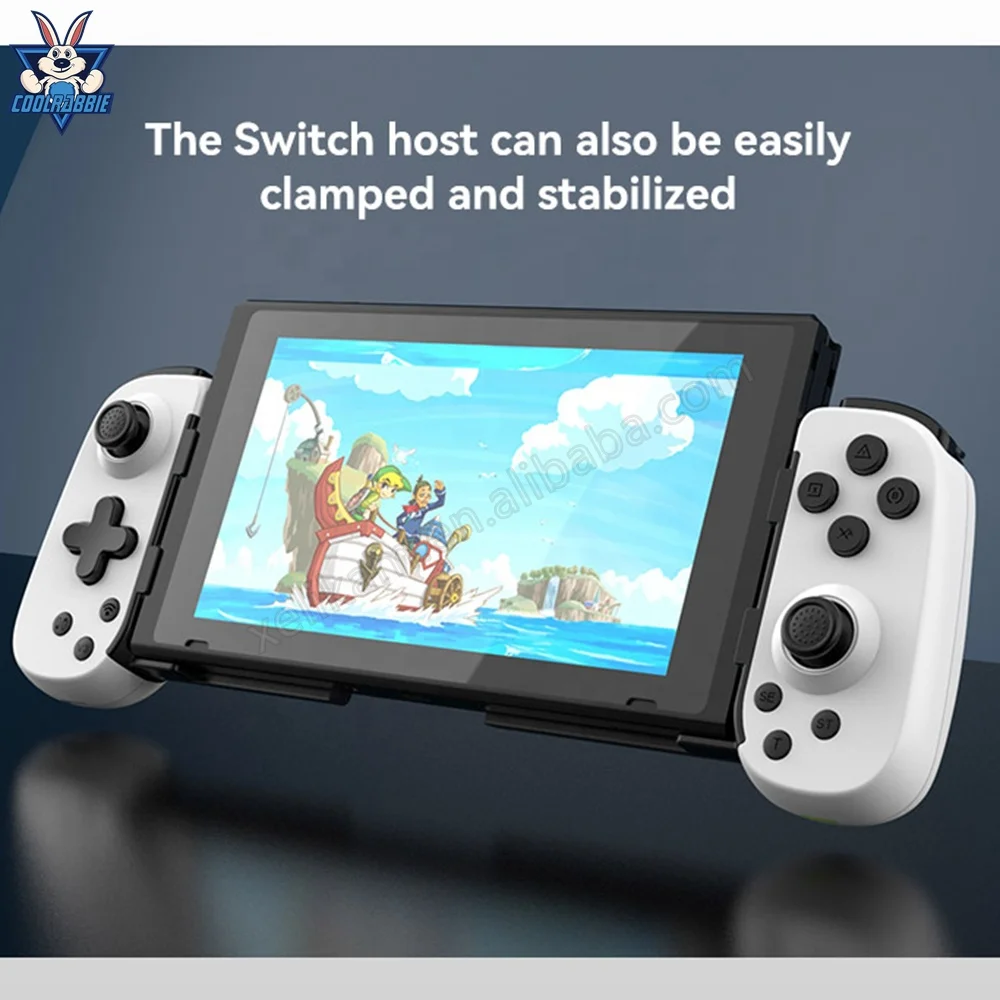 CoolRabbie D6 Phone PC Game Pad Wireless Stretching Racing Handle Joystick Mobile Gaming Controller For Pugb