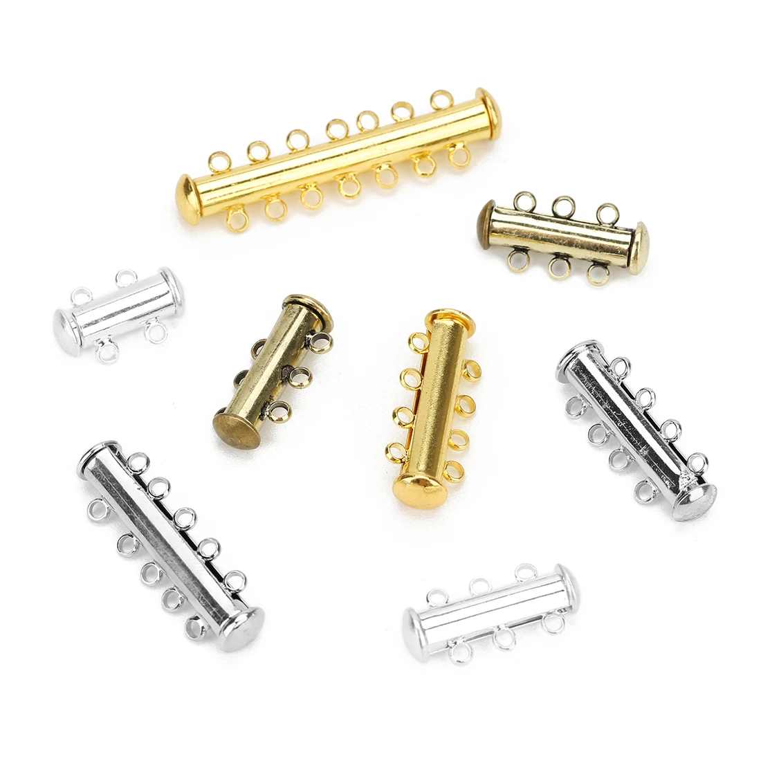 
10 pcs/package diy jewelry accessories magnetic buckle pearl bracelet necklace buckle three-breasted connection buckle 