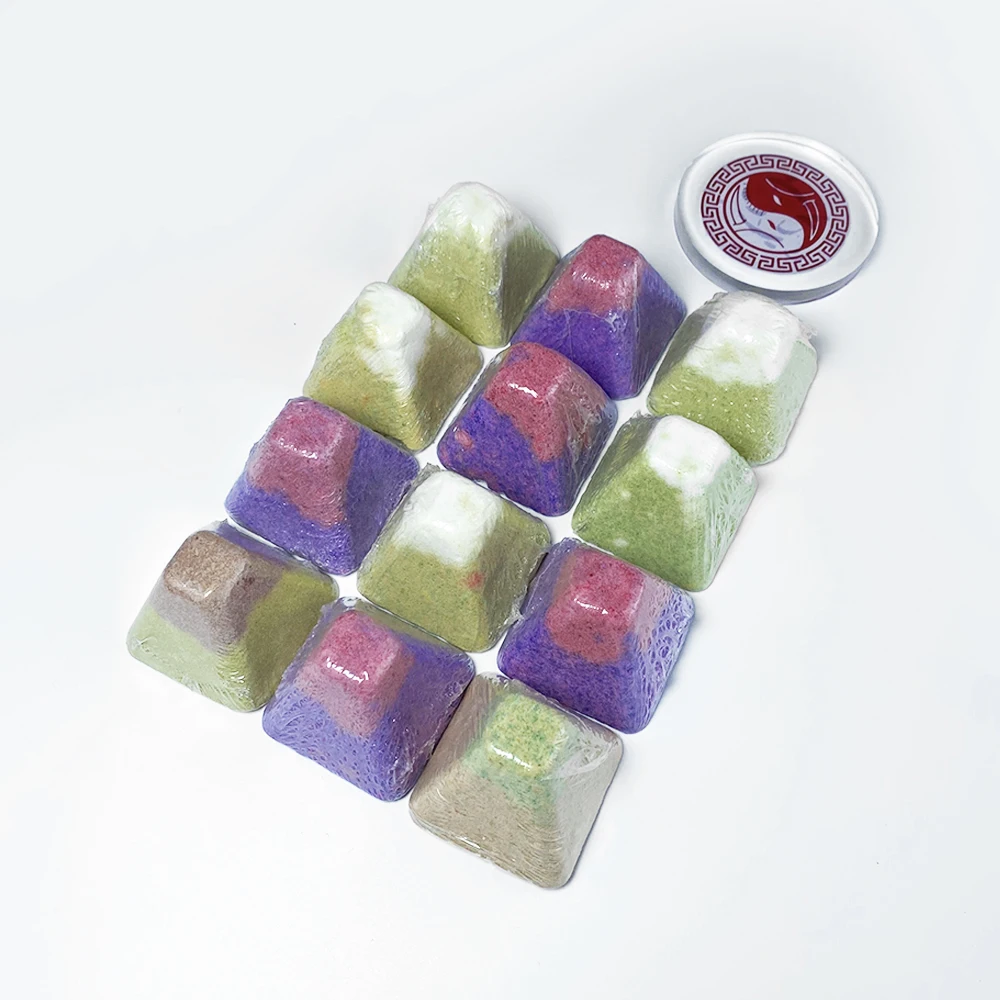 HODAF Colourful Rainbow Bath Bomb Organic Bath Bomb Soak Foot Bath Bomb Ball