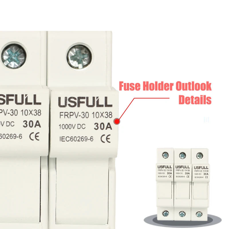 USFULL DC PV Solar fuse 1000V