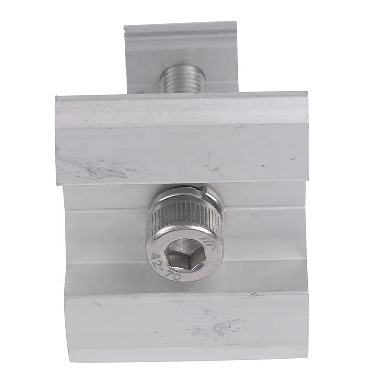 Wholesale Spring Loaded Mid Clamps For Solar Panel Mounting Mid Clamp End Clamp adjustable Structure Kits