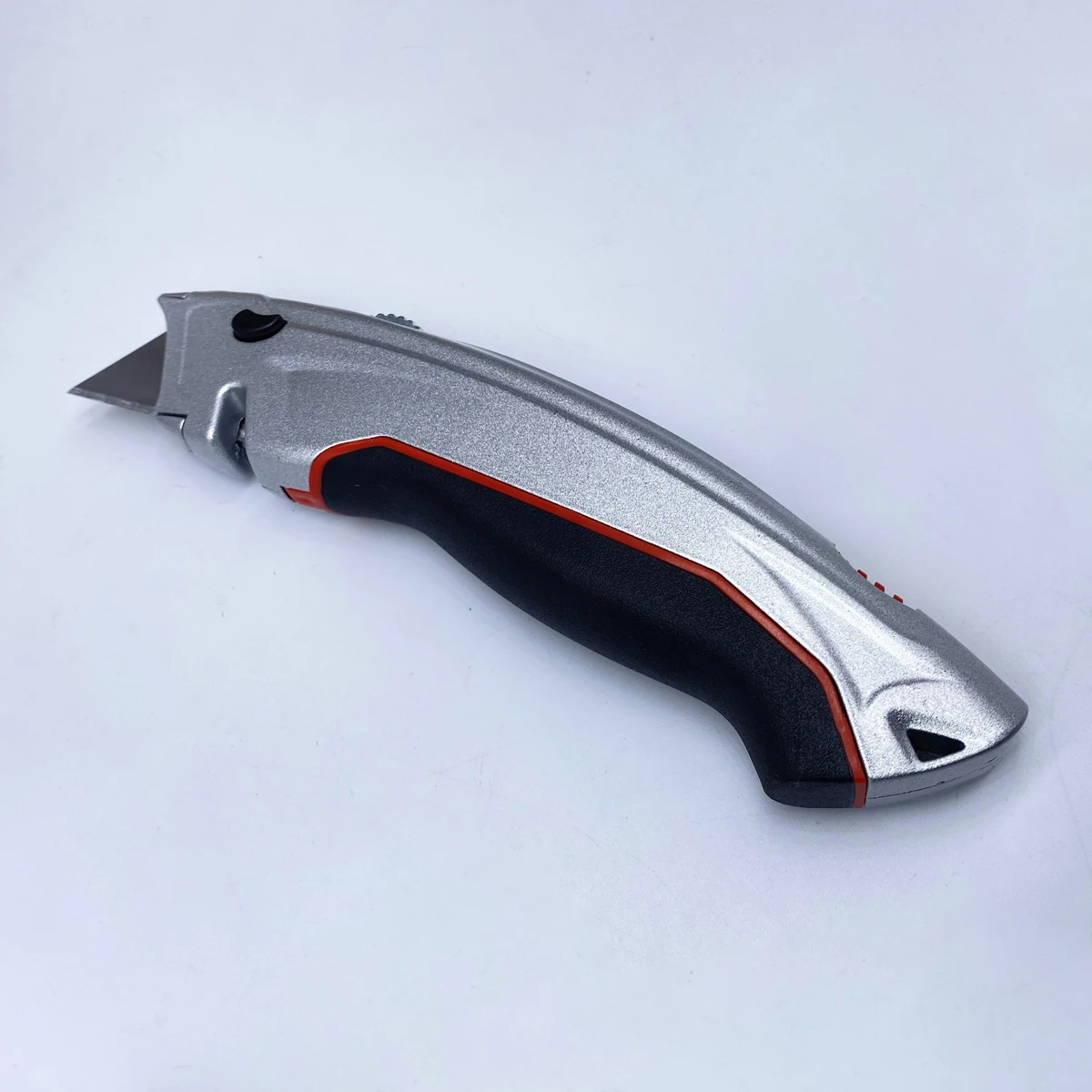Retractable with Rubber Handle Industrial Pocket Knife Safety Utility