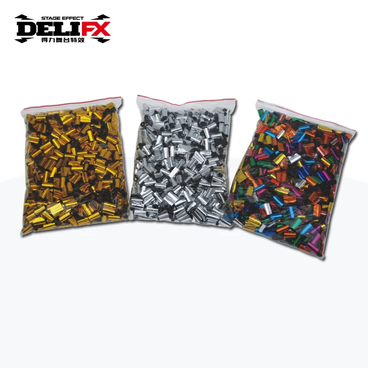 Fire resistant 3meters streamer color ribbons for stage effect confetti blaster machine wedding birthday DJ party decoration
