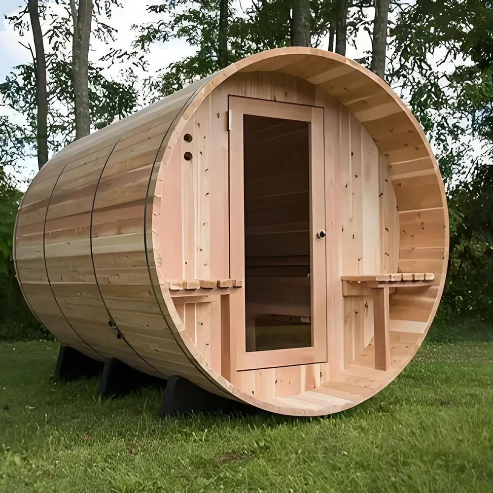 Modern 2- 8 person traditional sauna 6kw furnace computer control panel Dry and wet steam function for outdoor use