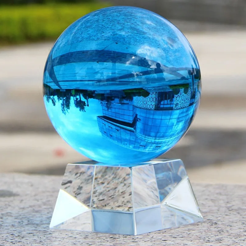Clear glass ball 250mm 260mm 400mm large decorative crystal ball