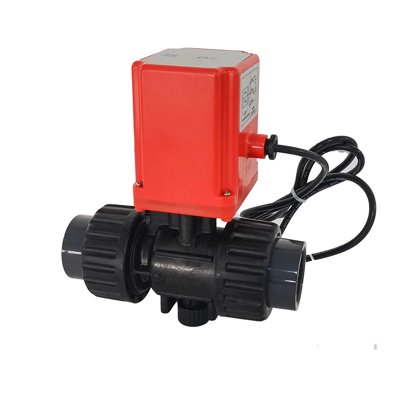 DN15/1/2' Hard Sealing Ceramic Core Three-wire Controlling Ball Valve (DC) PPR Hot Melting