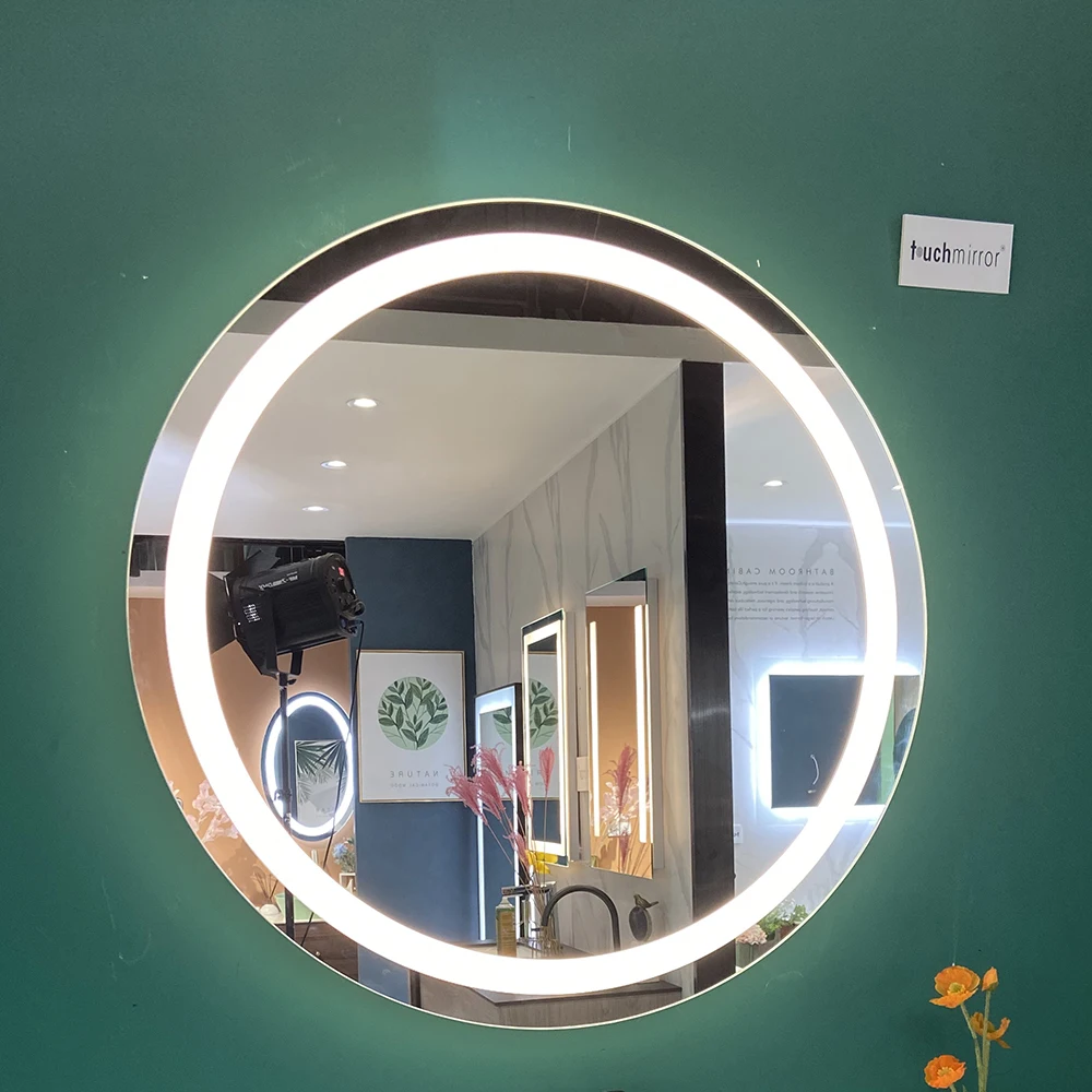 Etl round High Quality And Low Price Smart Led Tv Light Salon Mirror Bathroom Mirror