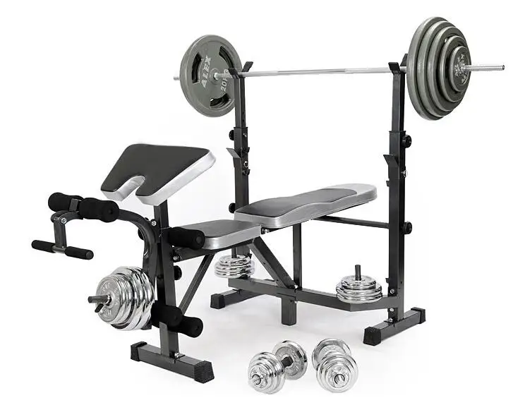 
Multi-function Fitness Strength Workout Power Training 5 Heights Adjustable Weight Lifting Training Barbell Rack 