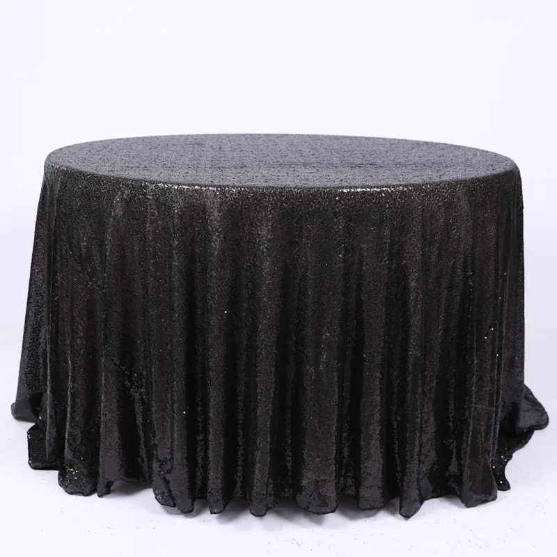 Sequin Tablecloth Round Sparkly Rose Gold Drape Table Cloth Sequin Fabric Table Cover for Wedding Birthday Party Table Decor