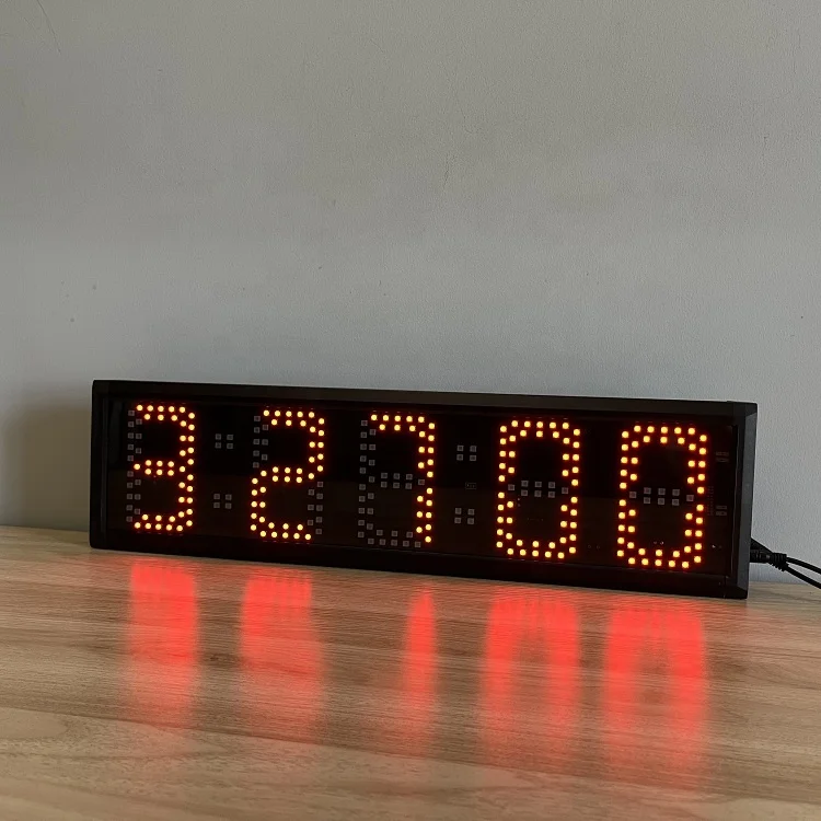 5 Inch 5 Digits Marathon LED Timer Indoor Countdown Race Clock Tripod Running Timer