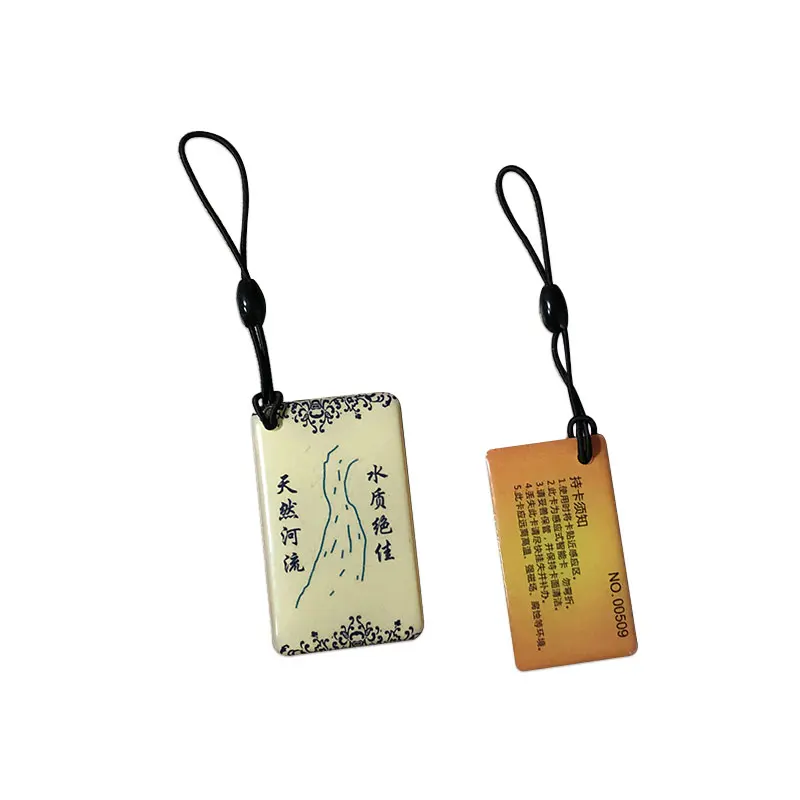Customized printing programmable RFID NFC key tags epoxy card