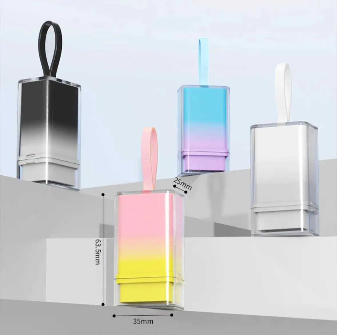 office custom plastic stamps 0513 gradient flash stamp pressure photosensitive stamp