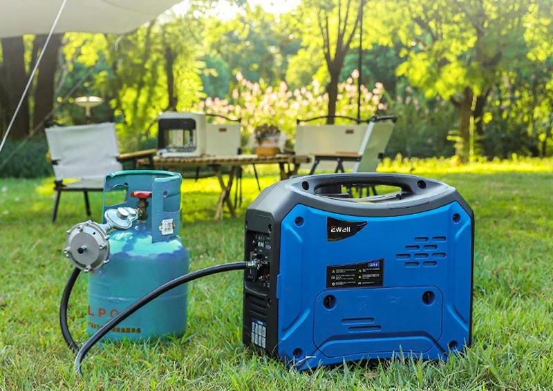 Ewell Customized Portable 1800W 50HZ 230V Super Silent Dual Fuel Generators Gasoline and LPG Gas Generators