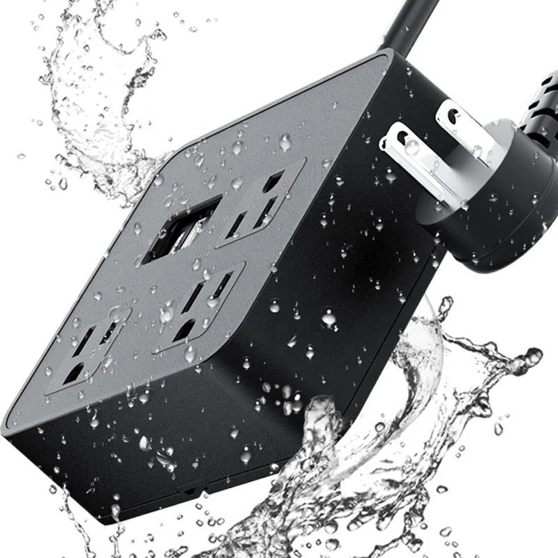 american standard socket waterproof  power strip with usb c with surge protector flat plug power strip