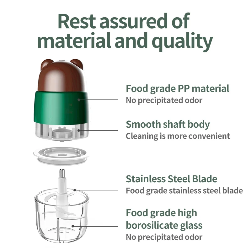 300ml/600ml custom logo blender machine electric baby food processor blender Puree Blender for Fruit, Vegetable, Meat
