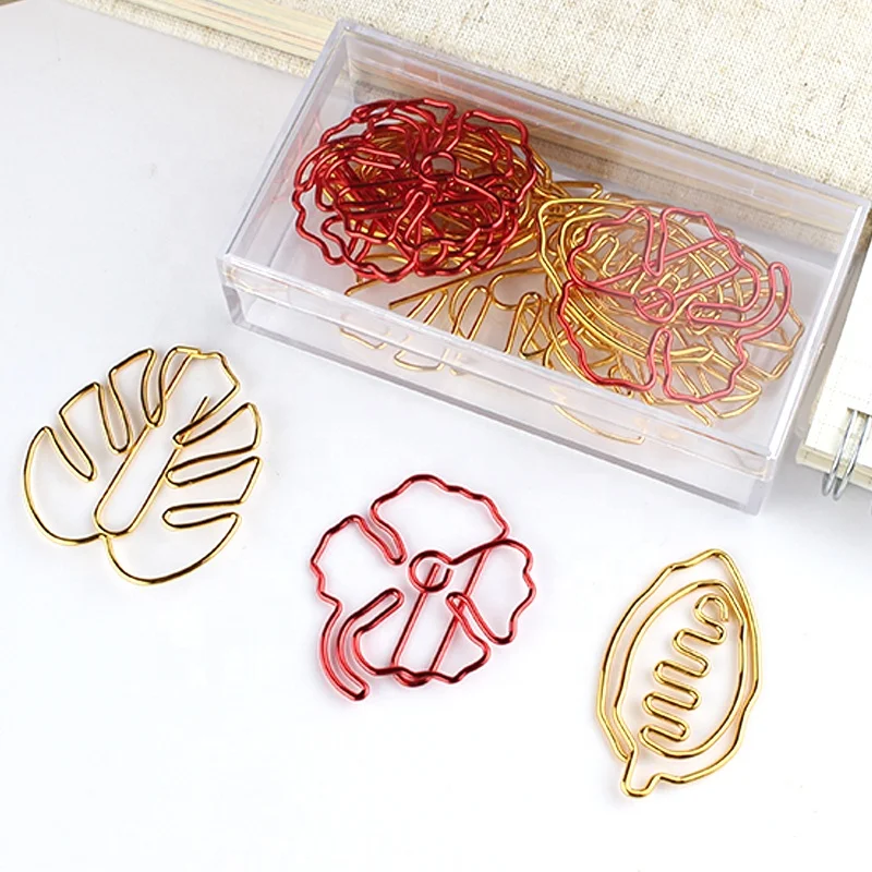 Gold and red monstera, and shamrocks clip colors shapes can be customized