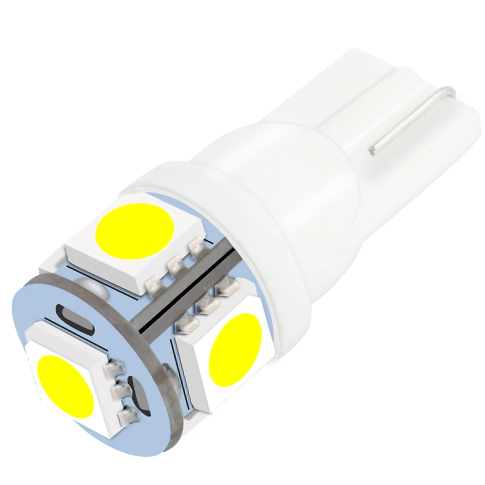 Accesorios De Autos T10 194 Marine Led 5050 5SMD White Bulb Boat Lights 12 Volts Marine DJ151-Marine