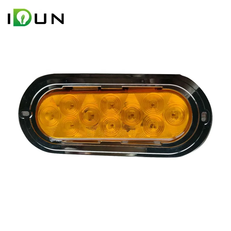 DOT SAE E-mark утвержден желтый/красный 6-дюймовый Овальный piranha 10 ведомый грузовик прицепа