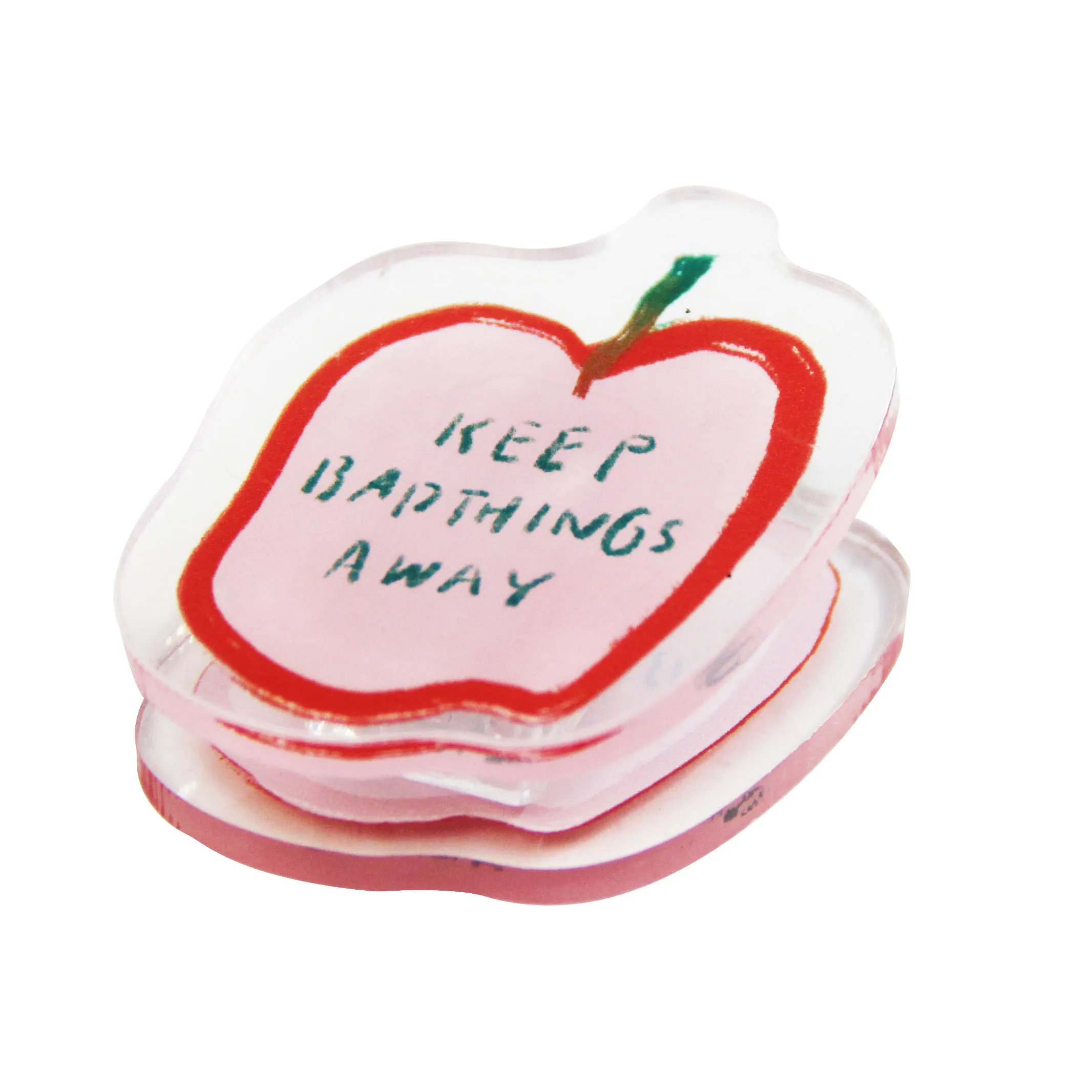 Stationery Customizable Pattern Shape Double Sided Printing Acrylic Material Paper Clips