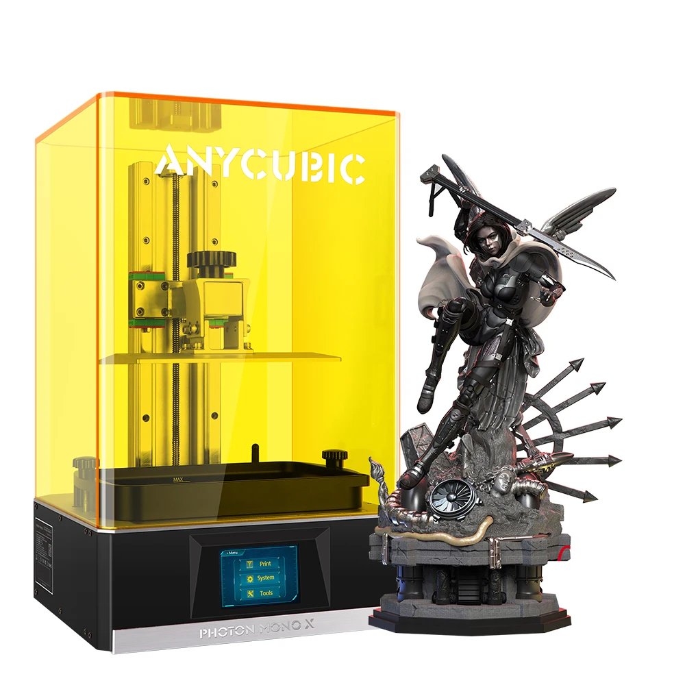 ANYCUBIC Photon Mono X build size:192*82*165mm best commercial jewelry mold uv 3d printer kit