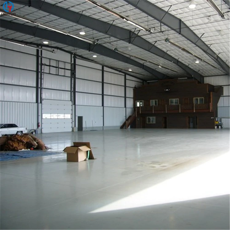 Apartment Prefab Steel Structure Insulated Storage Building Warehouse  Airport Hangar