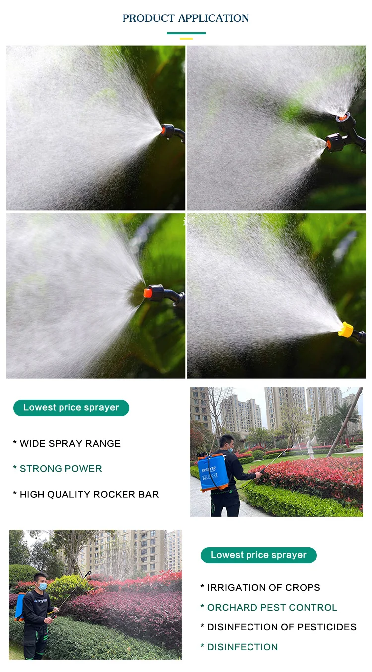 20l Agriculture Knapsack Hand Sprayer 16l 18l Portable Pesticide  Mist Manual Pressure Plastic Backpack Sprayer