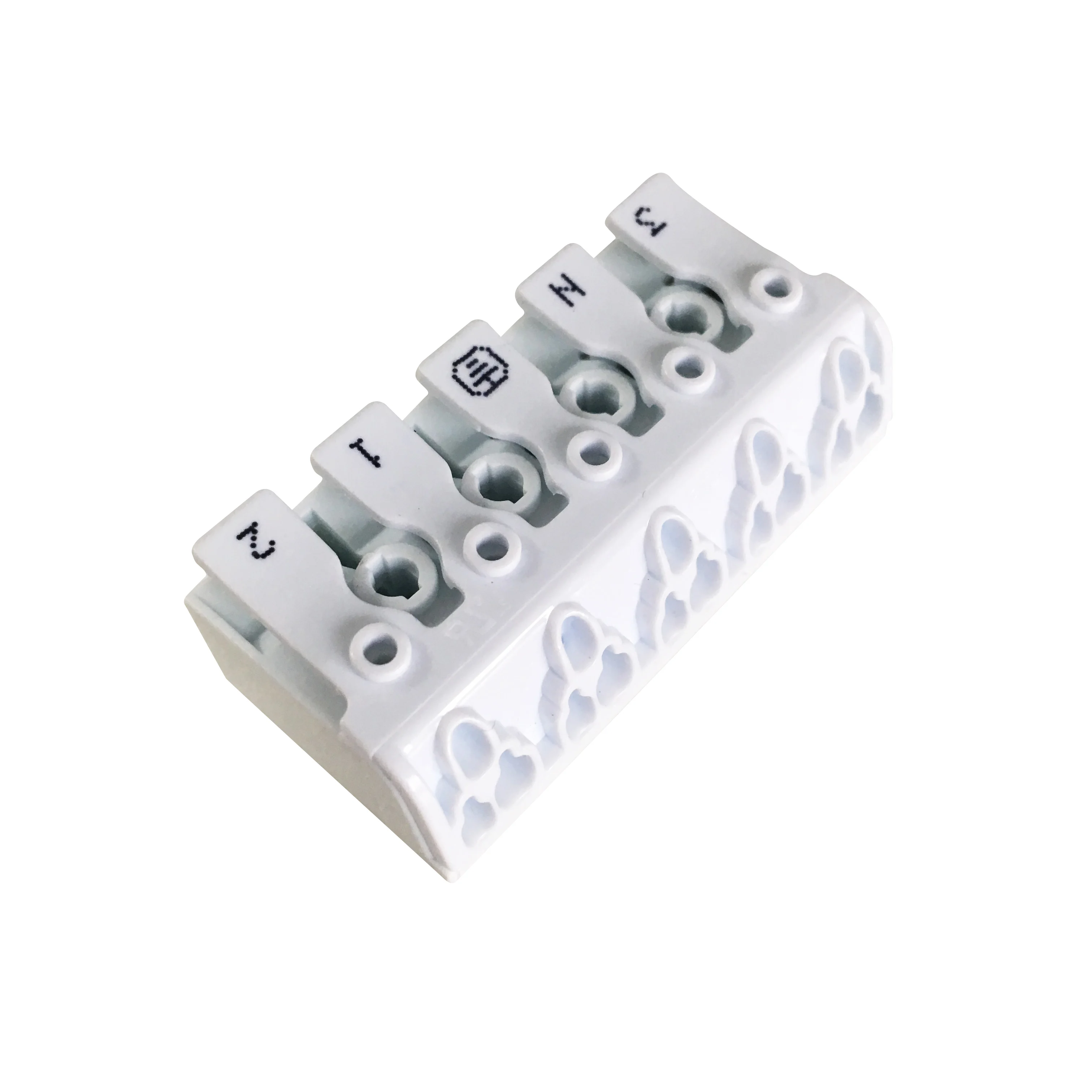 VDE 5 Pin Push in wire connector with earth plate for LED Lighting