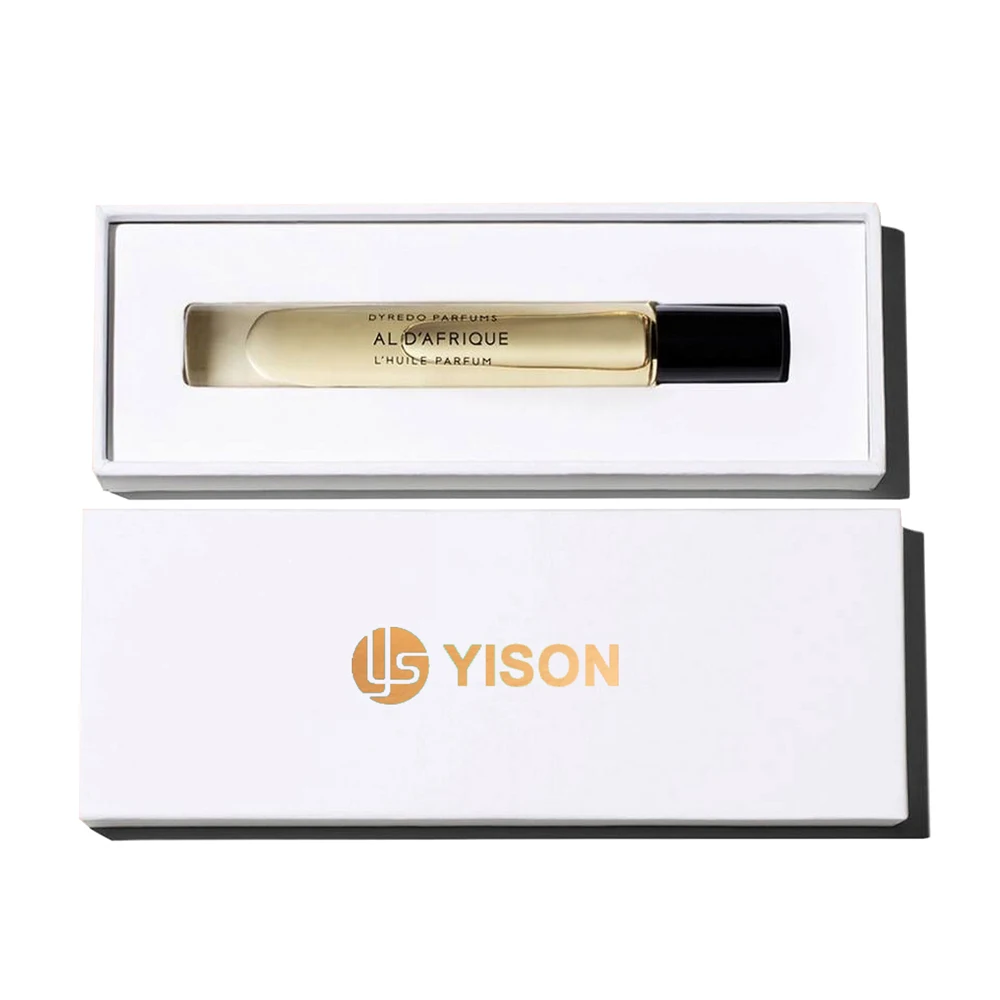 Custom Logo Round Roll On 10ml Empty Bottle Perfume Sample Gift Box Paper Packaging Box Luxury Perfume Box Packaging
