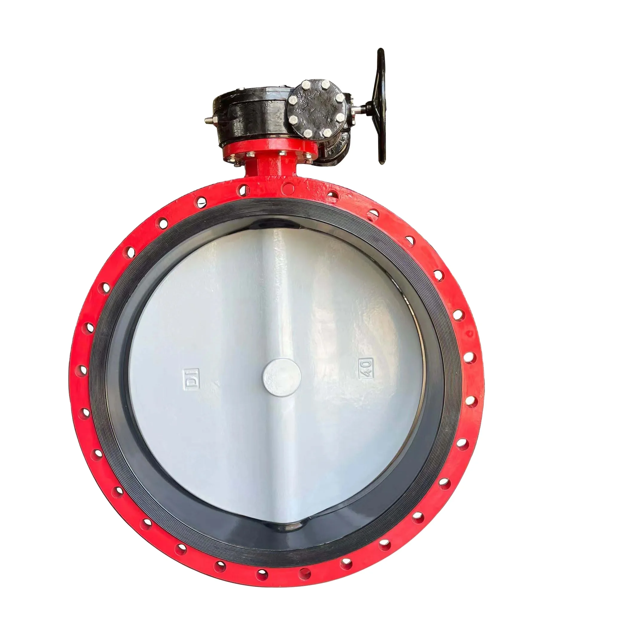 Large Size Pn16 DN1000 Ductile Iron Worm Gear EPDM DN500 Double Flange Butterfly Valve