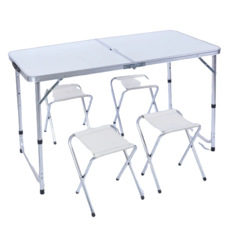 Wholesale Modern Design Expandable Foldable Aluminum Outdoor Dining Picnic Camping Furniture Tables and Chair Set