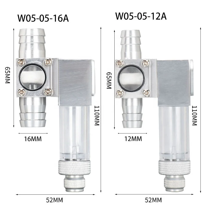 ZRDR aquarium fish tank glass external co2 atomizer outside co2 diffuser with 2 suckers