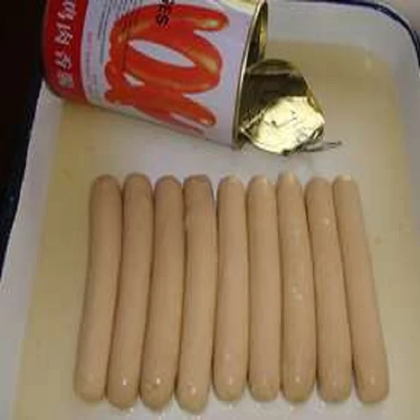 
Canned chicken sausage in brine 